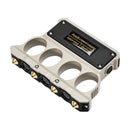 Knuckle Brass Self Defense Four-Finger Emergency Light with LED Power Supply