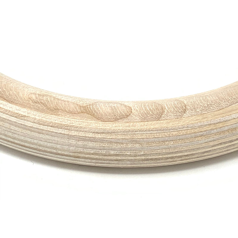 Wooden Gymnastic Rings With Adjustable Straps