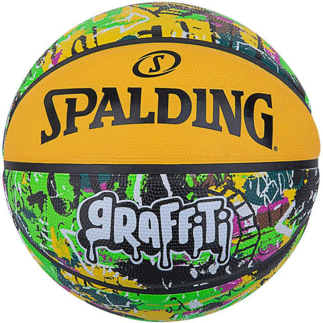 Basketball Spalding Graffiti Series Green/Yellow/Multicolor Outdoor