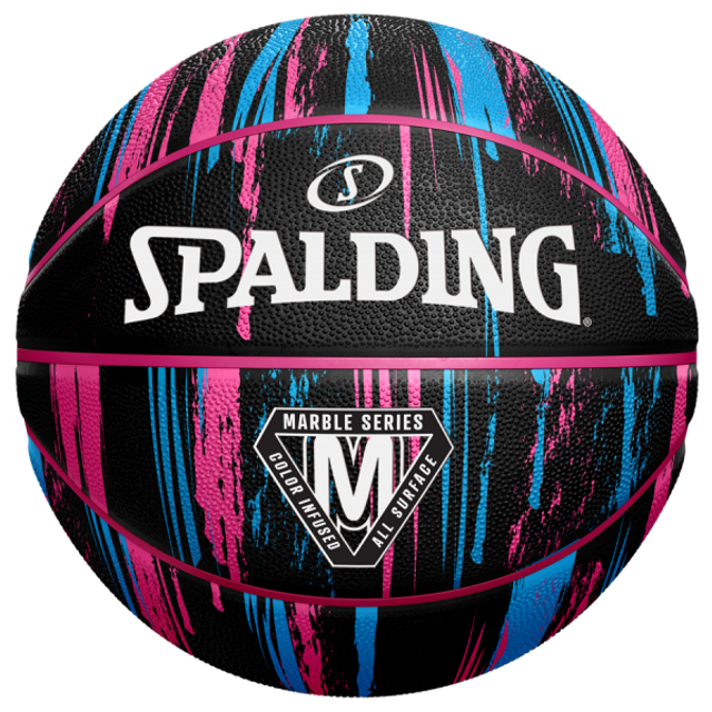 Basketball Spalding Marble Series Black/Pink/Blue Outdoor