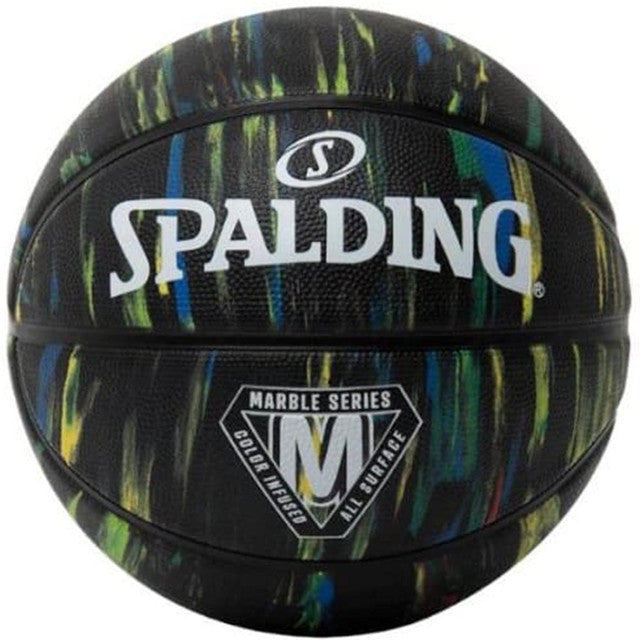 Basketball Spalding Marble Series Black/Blue/Green Outdoor