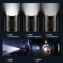 USB Rechargeable Flashlight GT50 Black