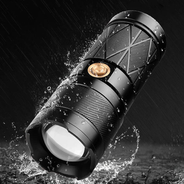 60W GT50 LED Flashlights USB Rechargeable High Power Tactical 5