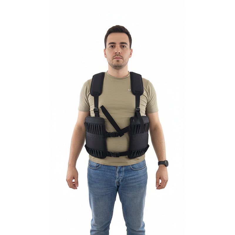 Tactical Hunting Vest with Adjustable Straps & Modular Pockets - One Size