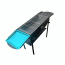 Large Round Foot BBQ Grill,Portable Charcoal Barbecue 125 cm Length