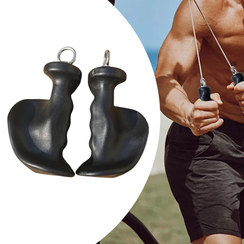 HXD-ERGO  2Pcs Pull up Grips Handles Exercise Equipment Handles Fitness Home with Rings Workout Grip Strength Arm Biceps Back Shoulders