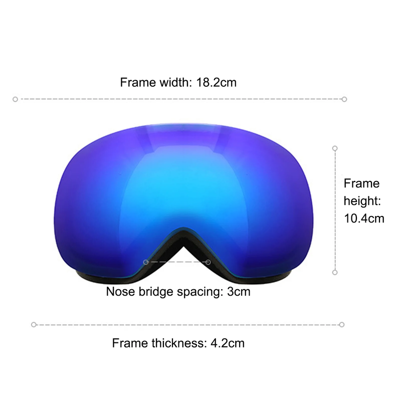 IceGuard Mirror Ski Goggle Mask