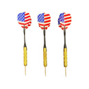 Bebric Steel Tip Darts, Professional Metal Darts with American Flag - Dart Metal Tip Set - 3 pcs