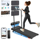 Foldable Walking Pad Treadmill With Bluetooth Connector and Incline