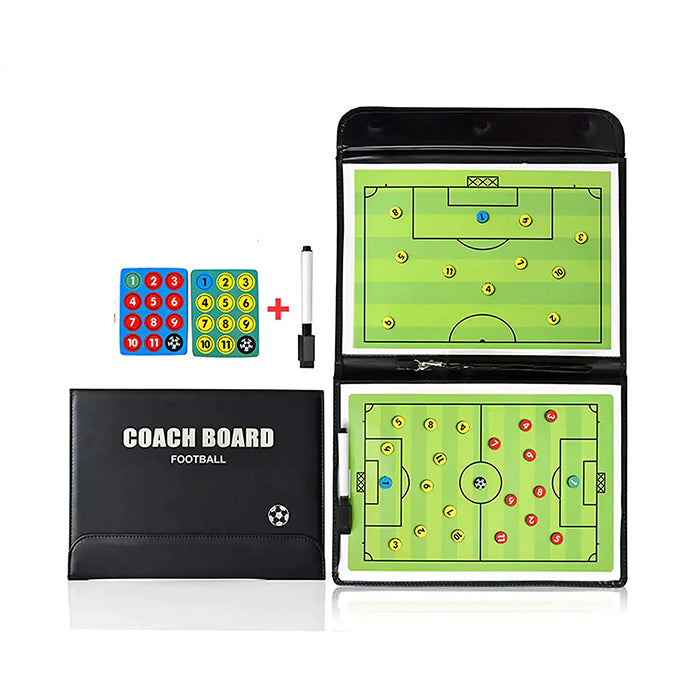 Football Coaching Board Soccer Coaches Clipboard Tactical Magnetic Board Kit with Dry Erase,