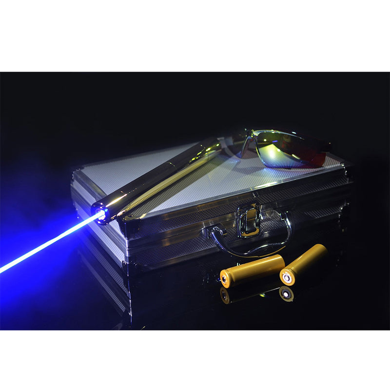 Gold 450nm 2W Most Powerful Military Flashlight Burning Laser Pointer ( Heads are not inlcuded)