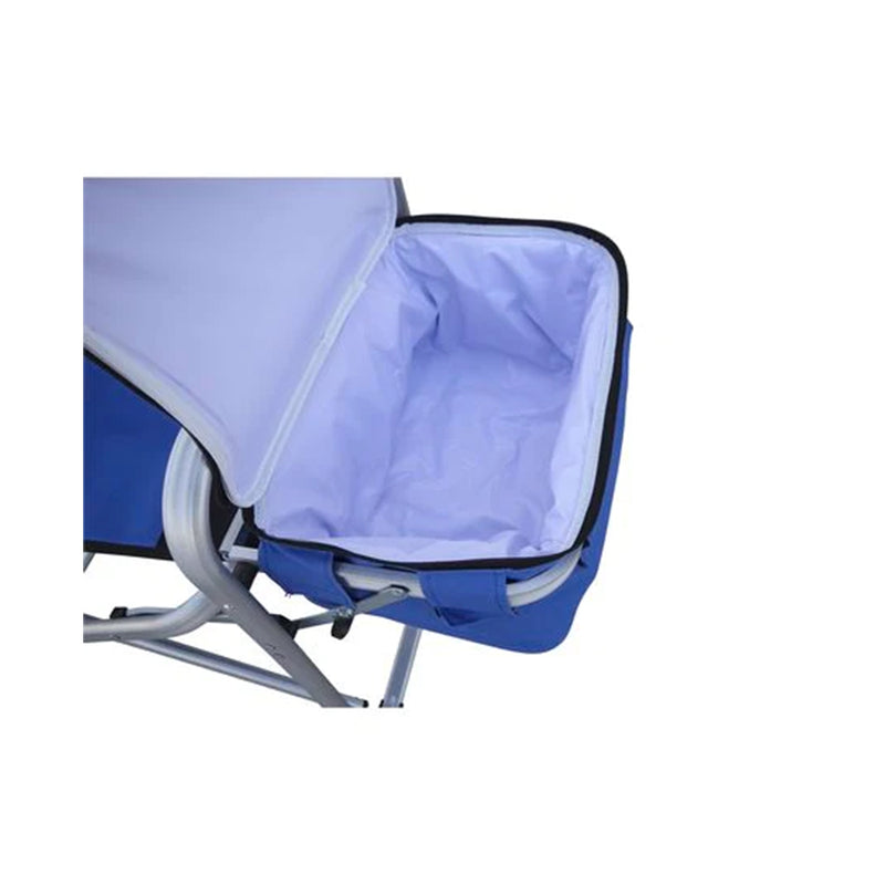 Foldable Chair With Cool Bag & Side Table / Keeps Food & Drinks Cool