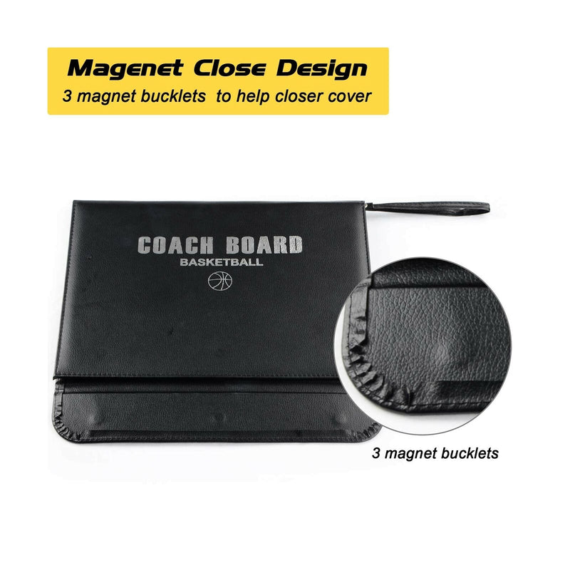 Basketball Coaching Board Clipboard Tactical Magnetic Board Kit with Dry Erase