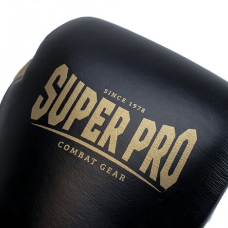 Super Pro Combat Gear Enforcer Leather Kickboxing Gloves