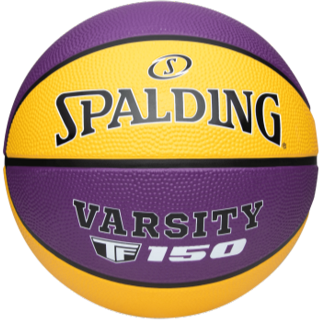 Spalding TF-150 Varsity Purple/Yellow Outdoor Basketball