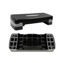 Heavy Duty Fitness Aerobic Step Adjustable Black & Grey With 2 Levels Up to 100 KG Support