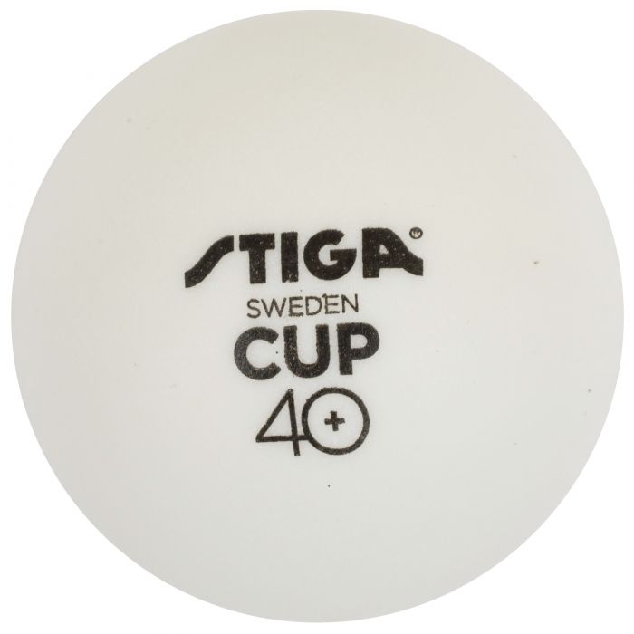 Stiga Cups 40 + 6 Pack Table Tennis Balls White