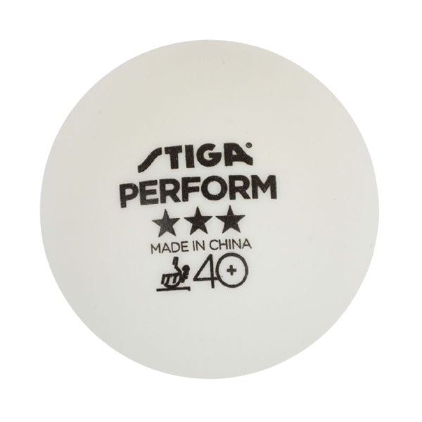Stiga Perform 40+ 3-Pack Table Tennis Balls White