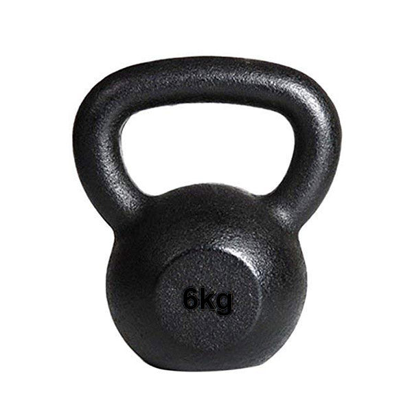 1 Piece 6KG KettleBell Black