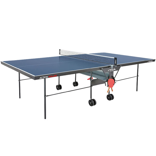 Stiga Action Roller Indoor Table Tennis Table With Net ( Made In Germany)