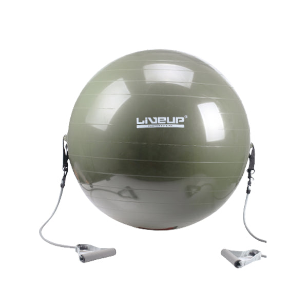 Gym ball With Expander from LiveUp - Grey