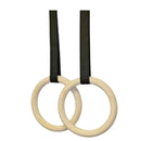 MD Buddy Fitness Nylon Strap Wooden Gymnastic Gym Rings Set of 2