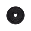1 Piece Iron Weight Plate 2.8 CM Diameter Black