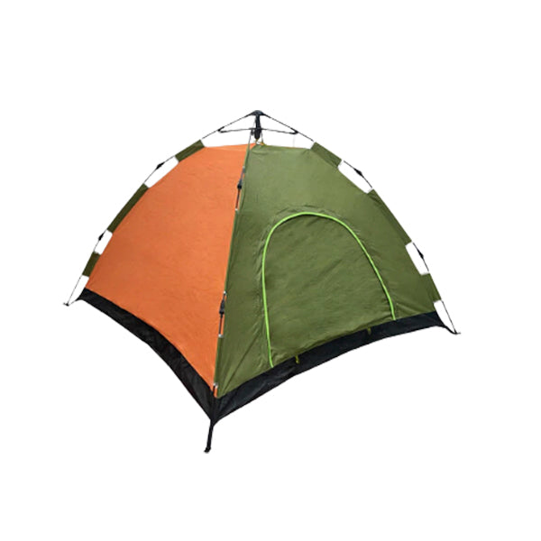 4 Person Pop Up Camping Tent - Orange - 2*2*1.4 m
