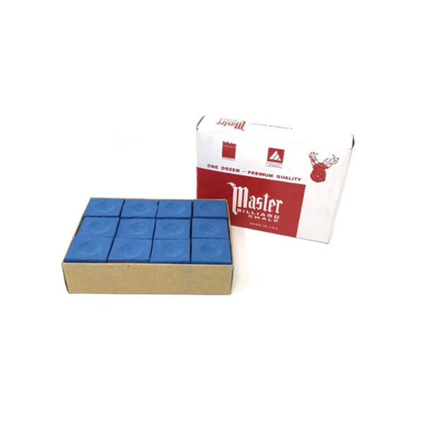 Master Billiard - Pool Cue Chalk Box, 12 Cubes