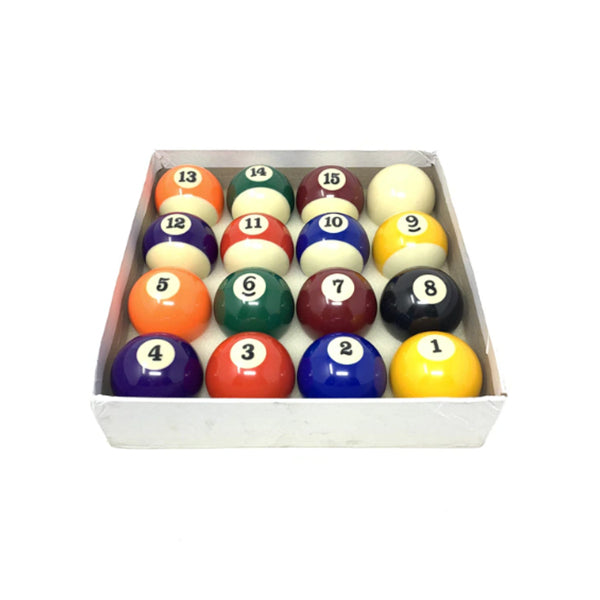 Billiard - Pool Balls 2-1/4" Regulation Size - Complete 16 Ball Set