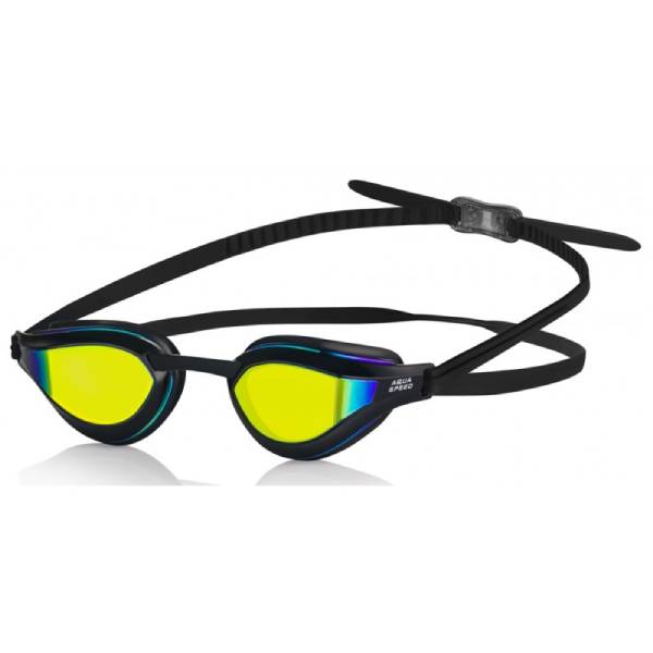 Aqua Speed Unisex Swimming Goggles Rapid Mirror Black Rainbow 07