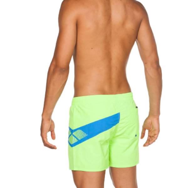 Arena Men's Hermes Swimshort Shiny Green Pix Blue