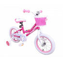 Hiland 16 Inch Joystar Angel Balance Bike With Training Wheels Pink