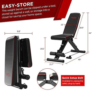Easy store workout bench clearance
