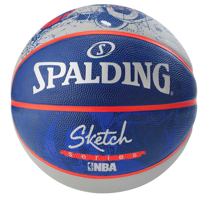Spalding NBA Sketch Series Outdoor Basketball - Size 7