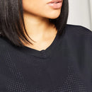 SQUATWOLF Women Code Cropped Drawstring Tee