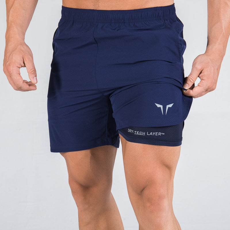 SQUATWOLF Men's 2-in-1 Dry Tech Shorts