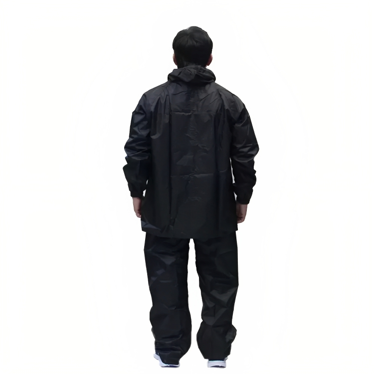 170 T Rain Suit with Waterproof Jacket and Pant Solid Men Raincoat