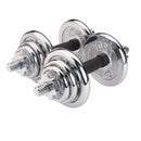 York Fitness 20KG Chrome Dumbbell Set