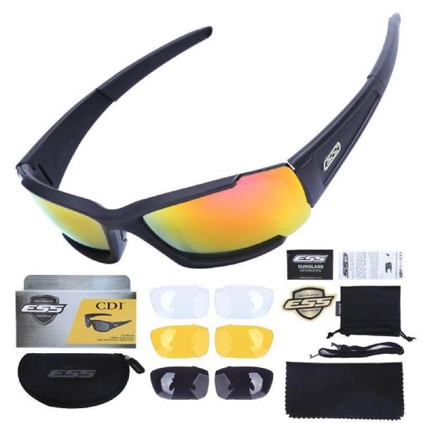 ESS Tactical Terrain Sunglasses Kit, Clear & Smoke Lenses