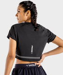 SQUATWOLF Women Flux Crop T-Shirt