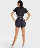 SQUATWOLF Women Flux Crop T-Shirt