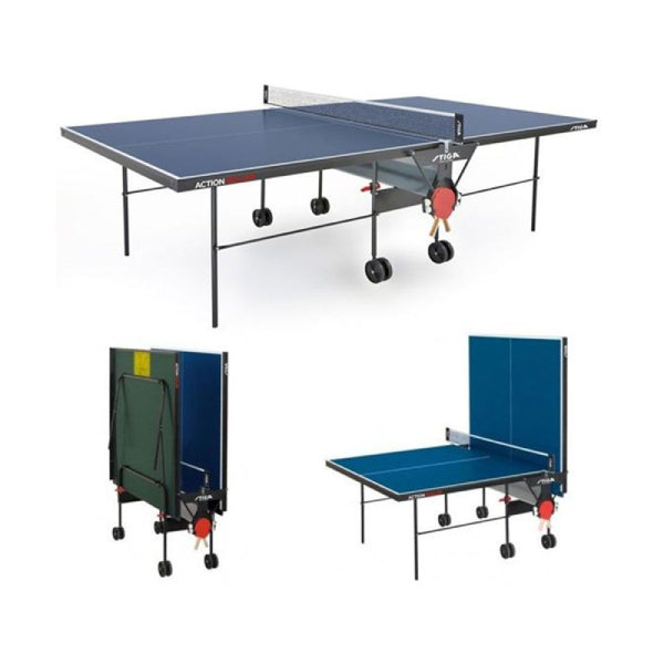 Stiga Action Roller Indoor Table Tennis Table With Net ( Made In Germany)