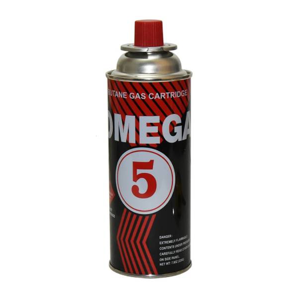 Omega 5 Portable Butane Gas Cartridge Bottle 220g