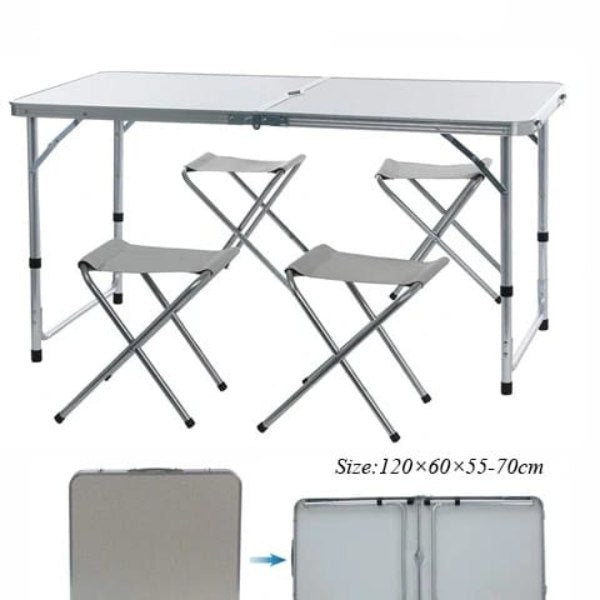 Outdoor Camping Picnic Folding Table With 4 Seats