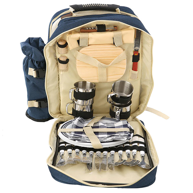 Chanodug Picnic Outdoor Backpack Set for 4 Persons