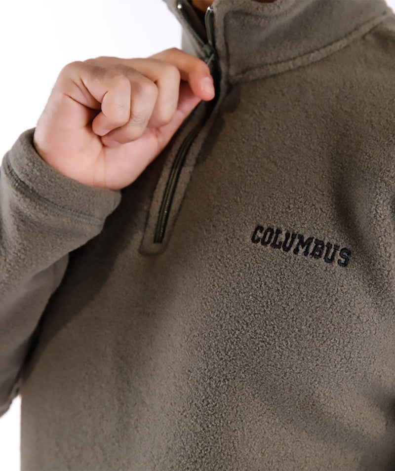 Columbus Men's 1/4 Pull Over Soldier Army Green