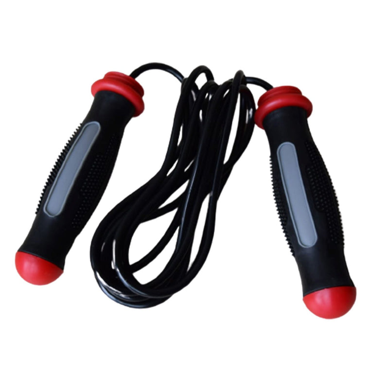 Iron Body Speed Jump Rope - Black/Grey/ Red Handles