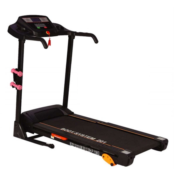 Motorized Treadmill Body System 201 with Dumbbells & Twister Board