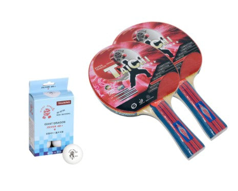 Oryx Indoor Table Tennis Table 15 mm + 2 Giant Dragon Tai Chi 3 Star Rackets and 6 Giant Dragon Silver